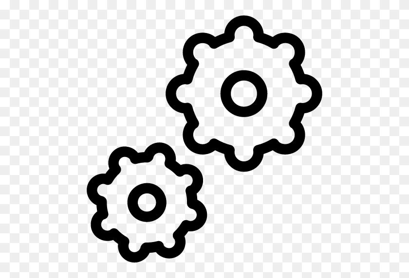 512x512 Gears Icon Line Iconset Iconsmind - Gear Icon PNG