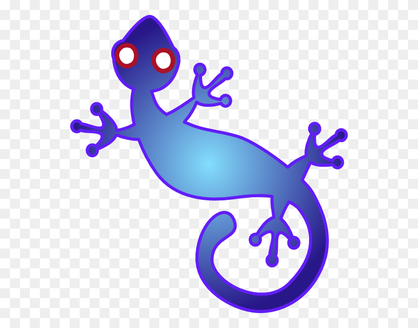 558x600 Gecko Clipart Line Art - Line Of People Clipart