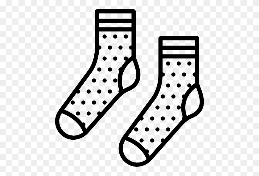 512x512 Geeking Out On Comfort Socks Shelley The Geek - Носки Клипарт Черно-Белые