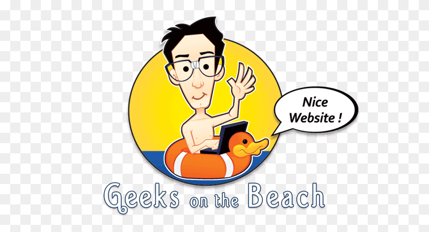 573x394 Geeks On The Beach - Sidewalk Chalk Clipart