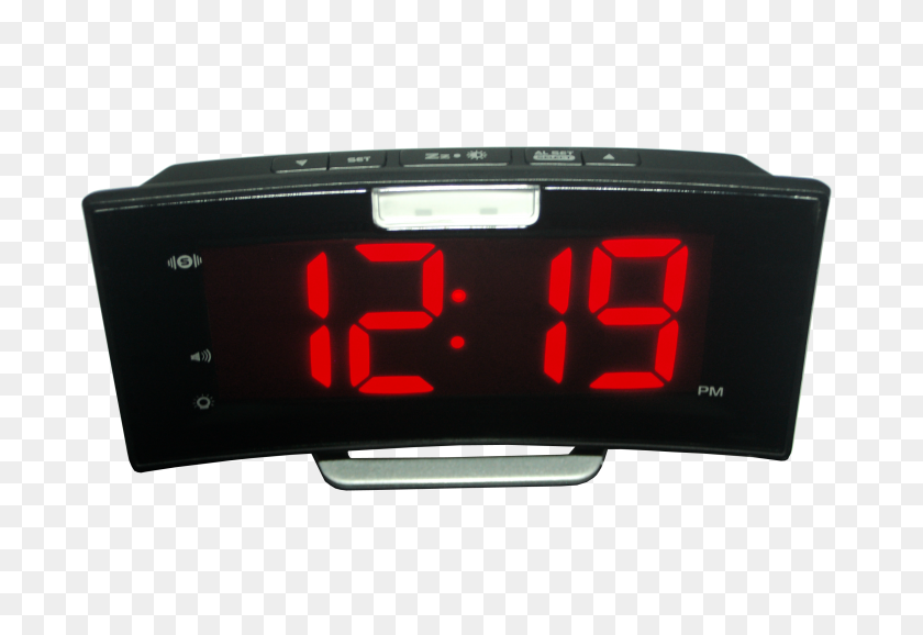 3008x2000 Geemarc Wake N Shake Curve Despertador Ihear - Reloj Digital Png