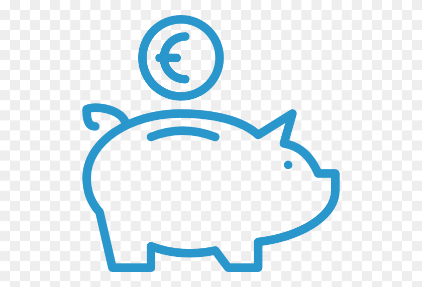 512x512 Geld Euro Money Save - Save Money PNG