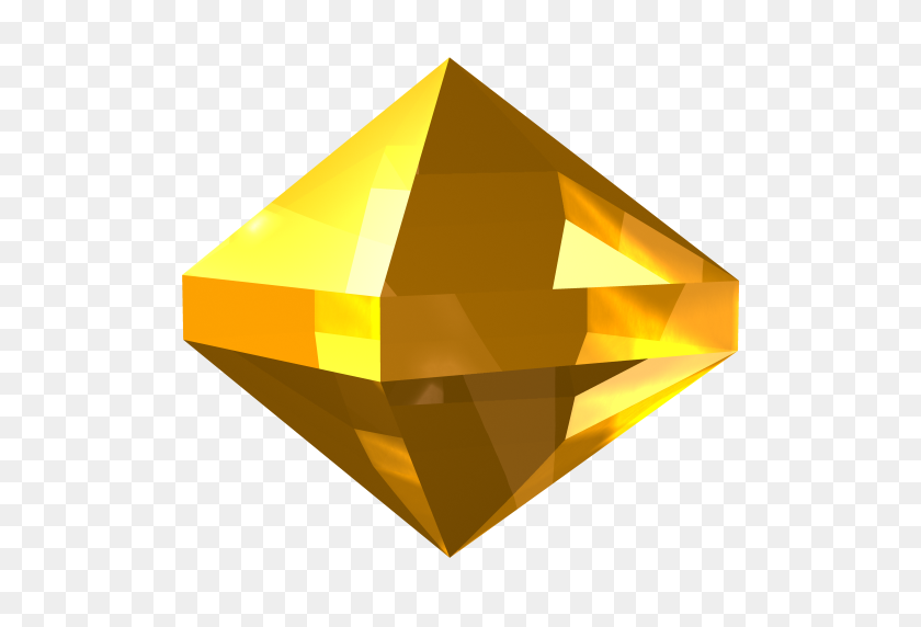 512x512 Gem, Jewel, Precious, Stone, Yellow, Zircon Icon - Jewel PNG