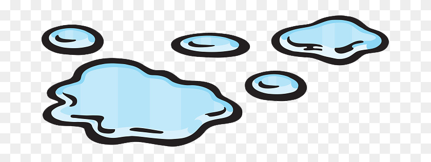 677x256 Genarrator Lost In Oz - Puddle Of Water Clipart
