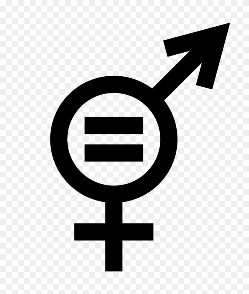 855x1024 Símbolo De Igualdad De Género - Clipart De Signo De Bienvenida