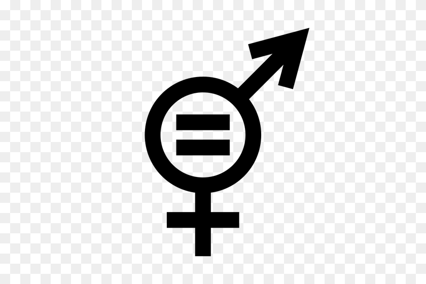 417x500 Símbolo De Igualdad De Género - Clipart De Signo Igual