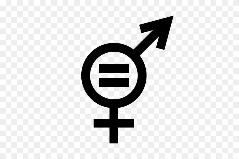 417x500 Gender Equality Symbol - Equal Sign Clipart