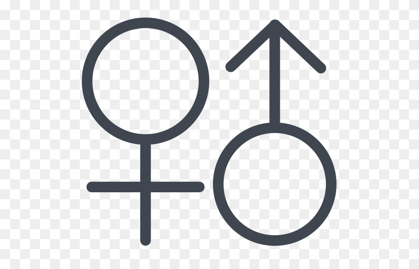 512x480 Пол, Гендерный Символ, Мужской И Женский Значок С Png И Вектор - Мужской Символ Png