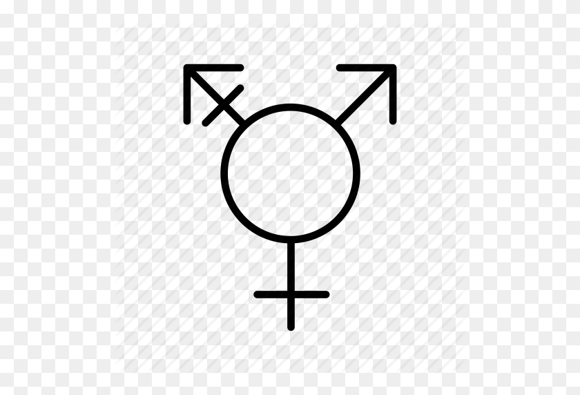 512x512 Género, Símbolo De Género, Sexo, Transformación, Icono Transgénero - Símbolo Transgénero Png