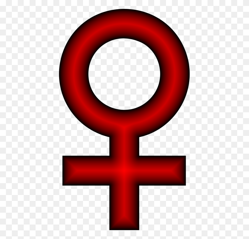 441x749 Símbolo De Género Signo De Feminidad Femenina - Clipart De Signo Femenino