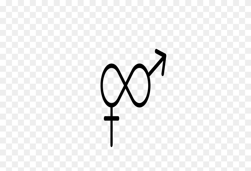 512x512 Símbolo De Género Intersexual Infinito Oscuro Fondo Transparente - Infinito Png