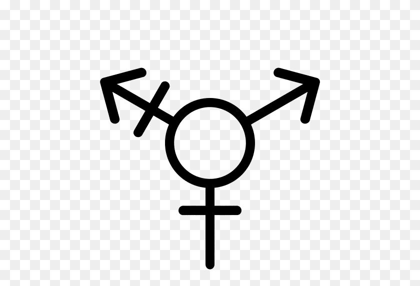 512x512 Gender Symbol Transident General Dark Transparent Background - Gender PNG