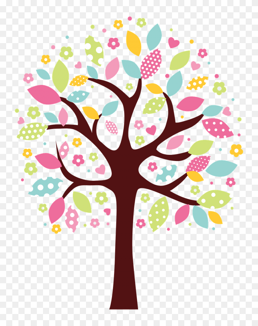 900x1153 Genealogy Button Tree, Tree - Cute Tree Clipart