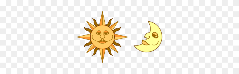 320x200 General Clipart - Yellow Moon Clipart