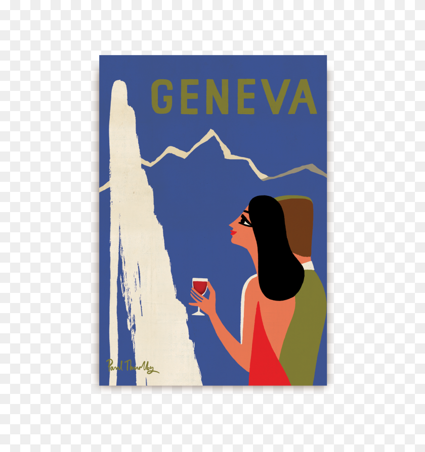 1400x1500 Geneva Postcard - Postcard PNG