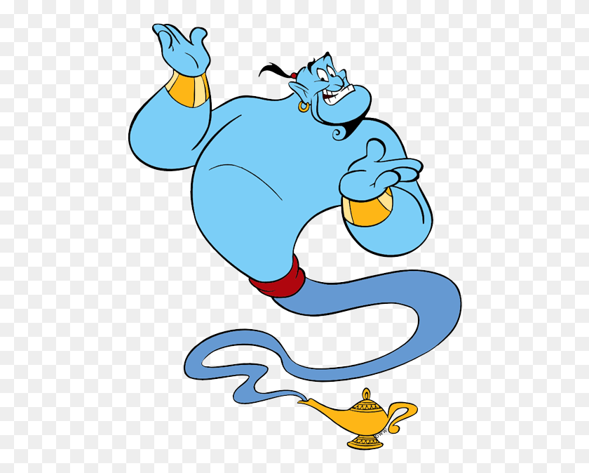 481x614 Genio Genio De Aladdin De Disney Agrabah Magia Fantasía Mágica - Imágenes Prediseñadas De Aladdin