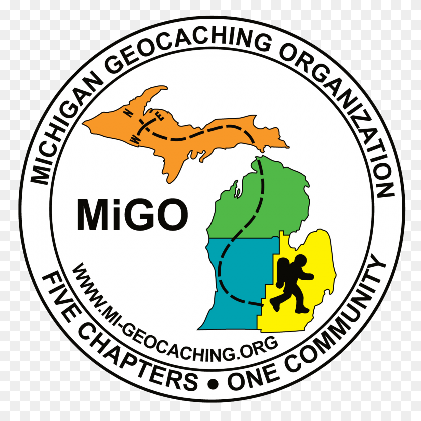 1200x1200 Geo Art Within Michigan - Michigan Outline PNG
