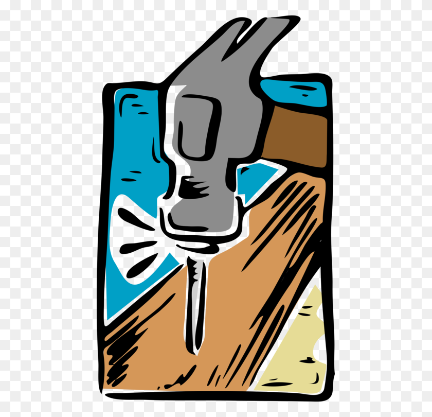 463x750 Geologist's Hammer Nail Tool Carpenter - Nail Clipart