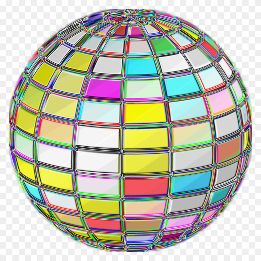 2400x2400 Geometric Beach Ball Psychedelic Icons Png - Psychedelic PNG