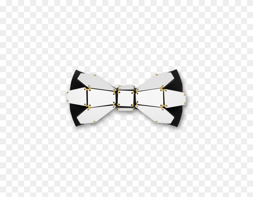 595x595 Geometry Flower In Gold Line Black White Bow Tie Unique Bow Ties - Gold Line PNG