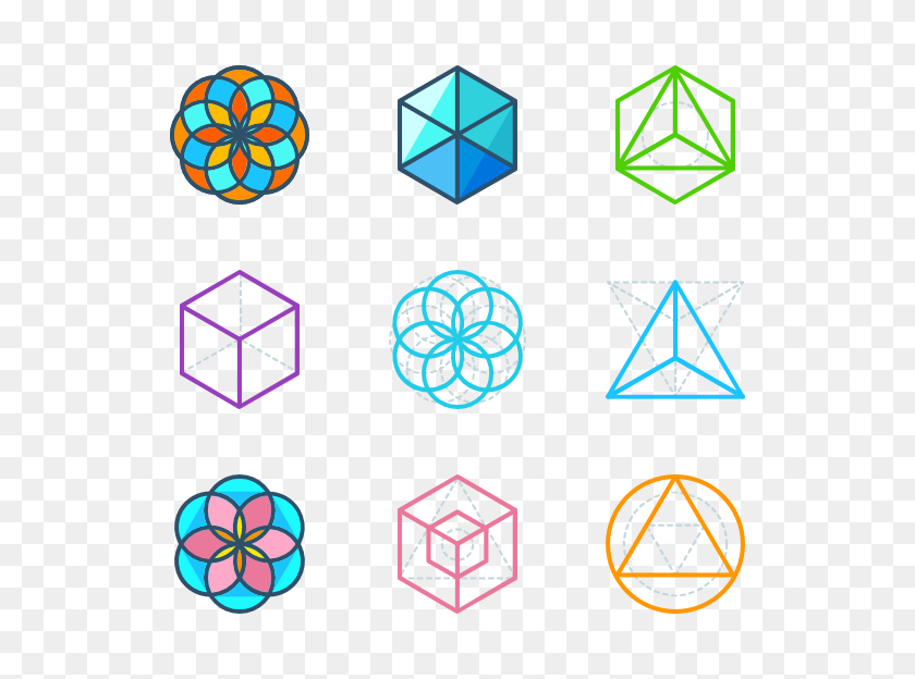 600x564 Geometry Icon Packs - Sacred Geometry PNG