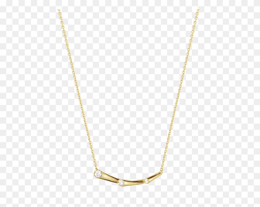610x610 Georg Jensen Magic Yellow Gold Diamond Necklace W Hamond - Diamond Chain PNG