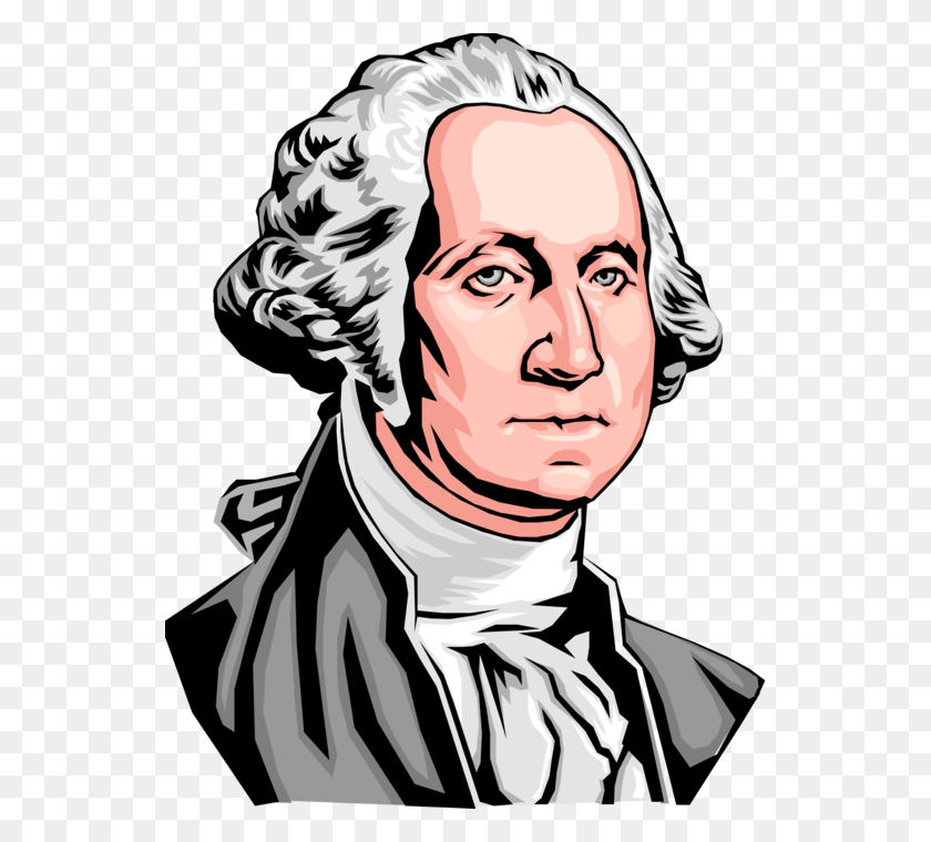 541x700 George Washington, First President - Founding Fathers Clipart