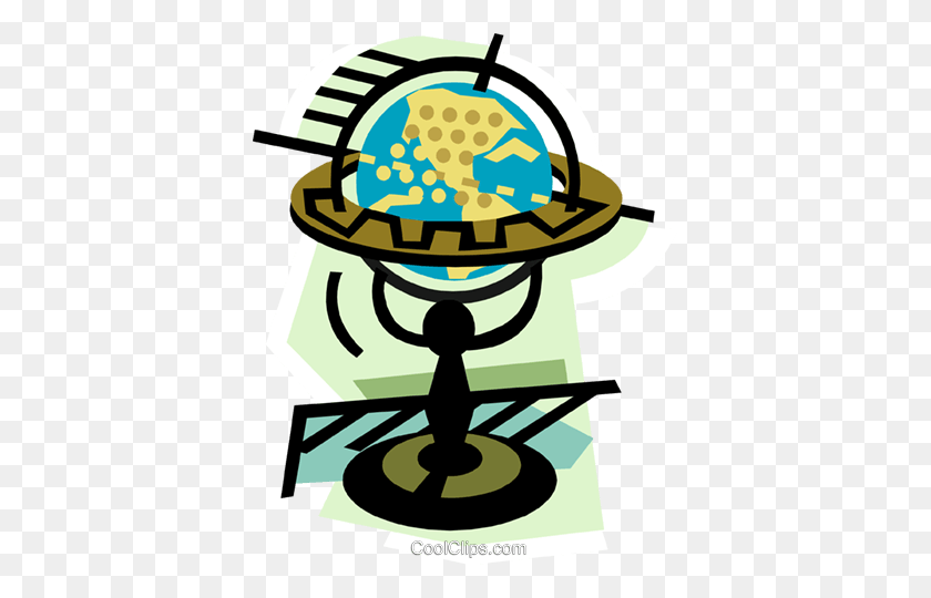 383x480 Geotechnical Style, Globe Royalty Free Vector Clip Art - Style Clipart