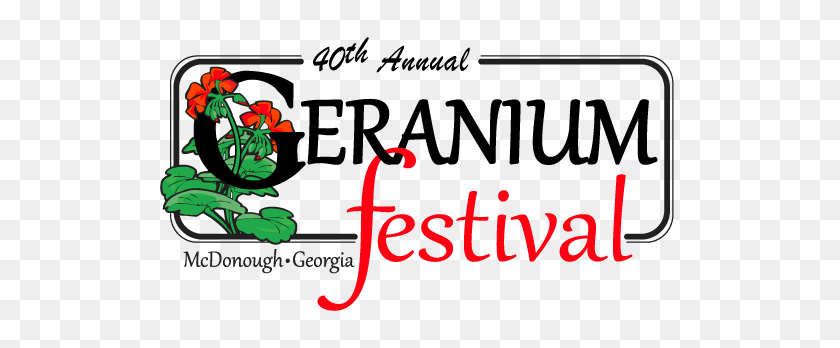 527x288 Geranium Festival Weks Fm - Geranium Clip Art