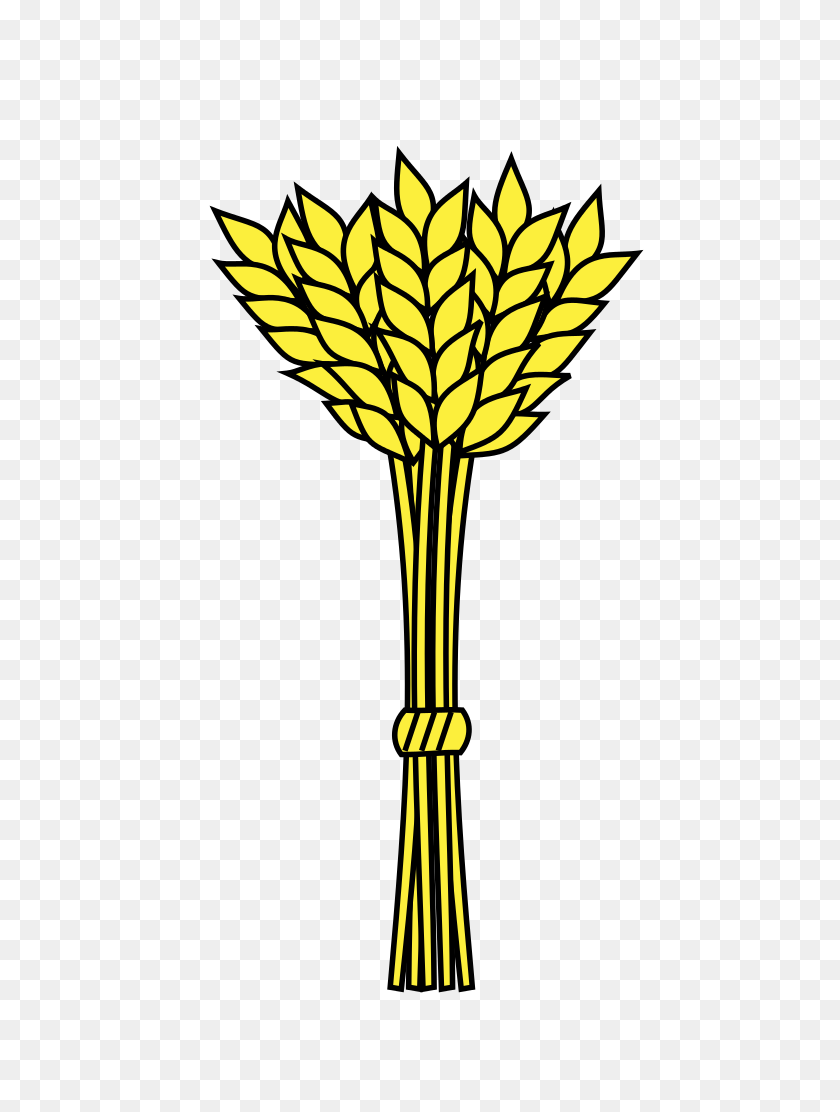 744x1052 Герб Рамо - Клипарт Стебли Пшеницы