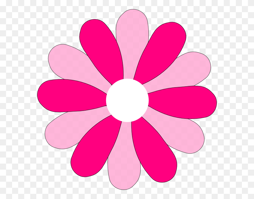 594x597 Gerbera Daisy Clipart Desktop Backgrounds - Pastel Flowers Clipart