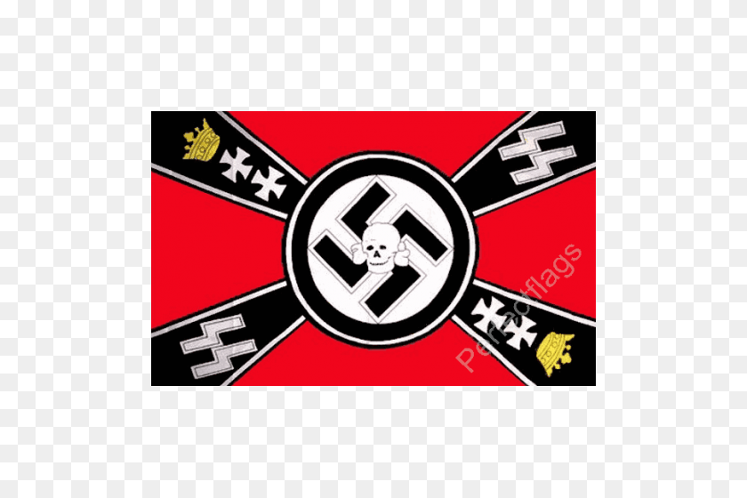 500x500 La Corona Alemana De La Bandera De La Alemania Nazi De La Bandera - Bandera Nazi Png