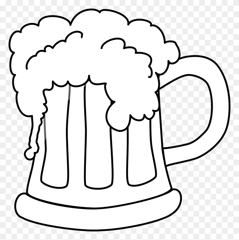 1276x1280 Germany, Beer Mug Glass Oktoberfest Party Foam Alco - Mug Clipart Black And White