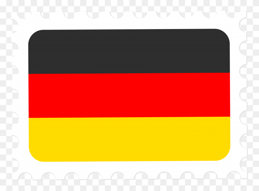 8000x5729 Germany Flag Postage Stamp Png Clip Art Gallery - Postage Stamp PNG
