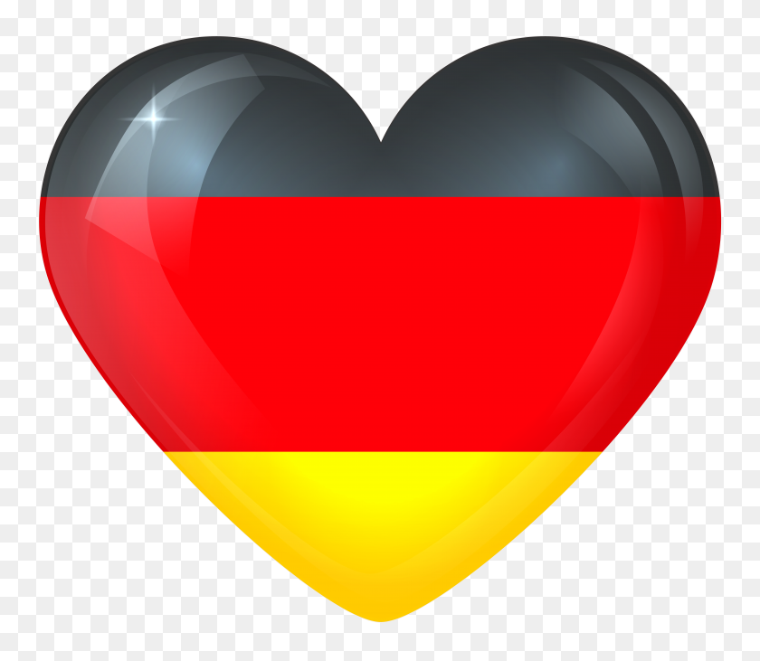 7695x6627 Alemania Corazón Grande - Alemania Png