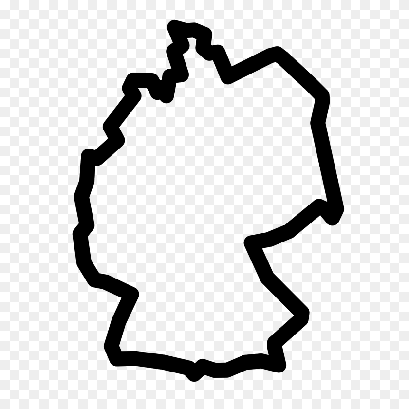 1600x1600 Значок Карта Германии - Германия Png