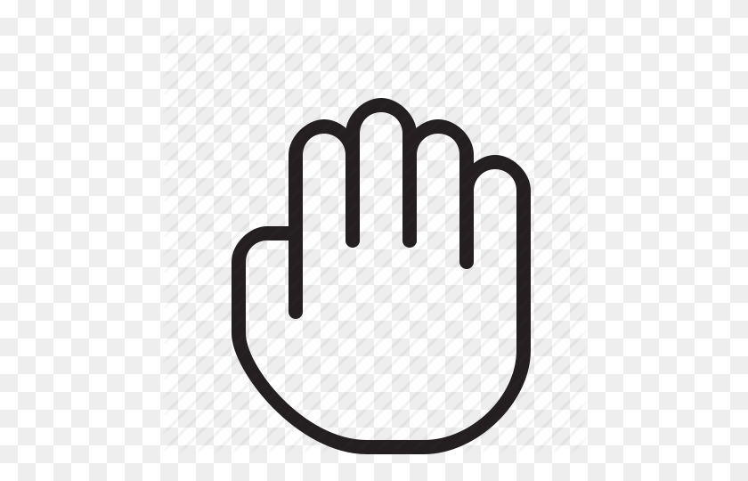 480x480 Gesture, Grab, Hand, Line, Selection Icon - Grabbing Hand PNG