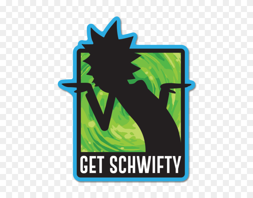 600x600 Get Schwifty Sticker Burubado - Rick Y Morty Logo Png