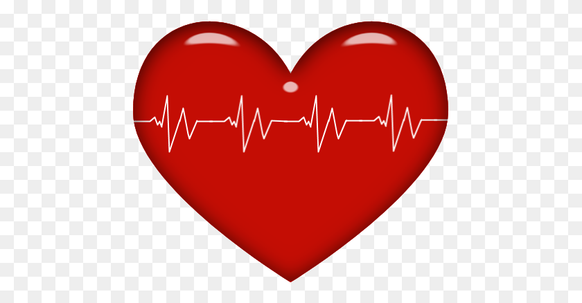 455x378 Выздоравливайте Карты Медицинские, Аптечка - Медицинское Сердце Клипарт