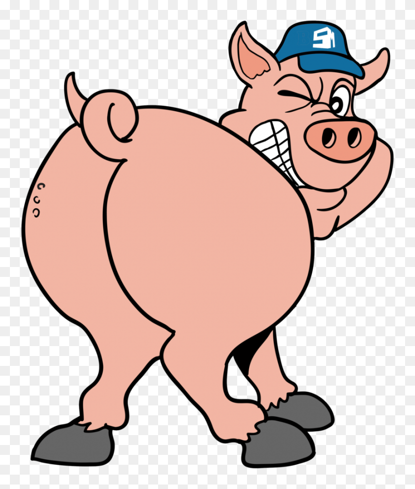 859x1024 Obtenga Su Auditoría De Cerdo - Pig Butt Clipart