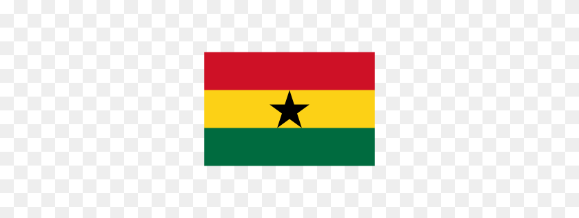 256x256 Значок Флага Ганы - Флаг Ганы Png