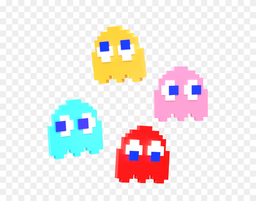 600x600 Ghost Clip Art Png, Scary Ghosts - Pacman Ghost Clipart