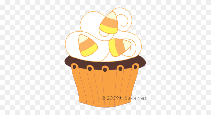 338x400 Ghost Clipart Cupcake - Ghost Clipart PNG