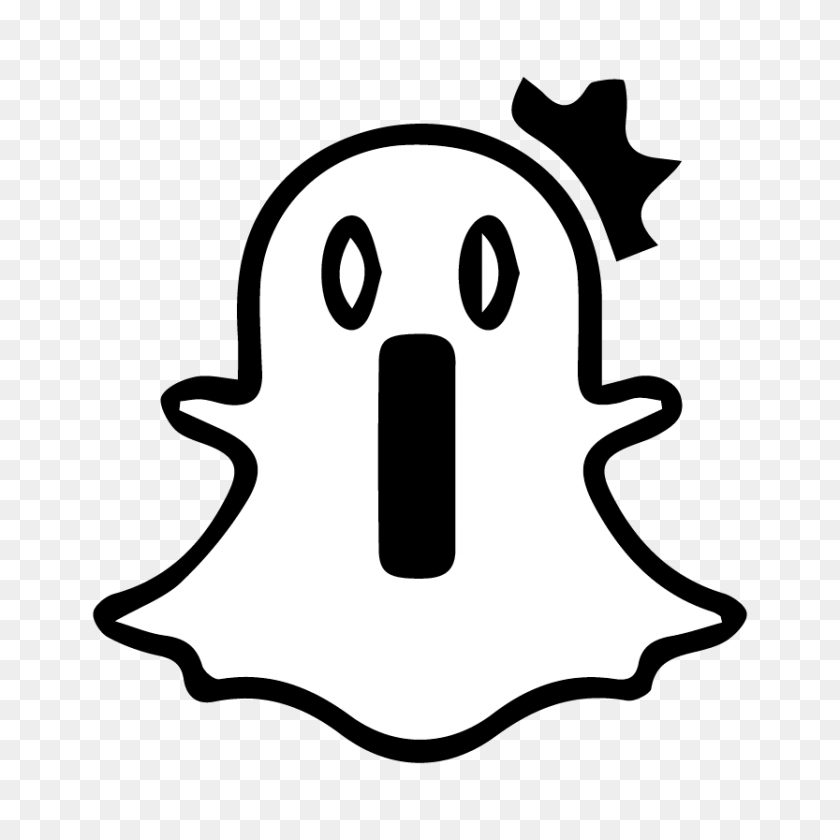 833x833 Ghost Clipart Snap - Snap PNG