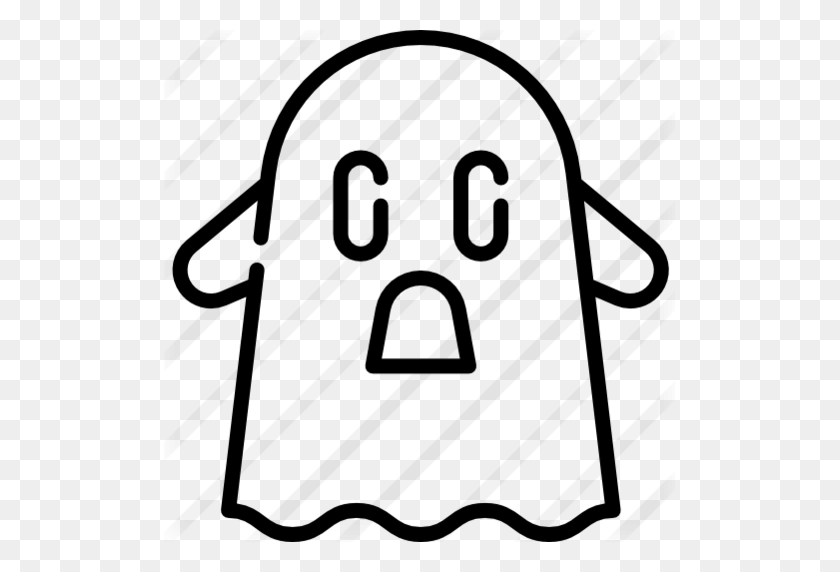 511x512 Disfraz De Fantasma - Fantasma De Halloween Png