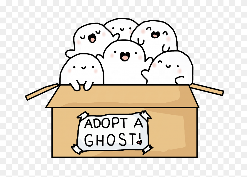 3463x2420 Ghost Cute Kawaii Halloween Ghosts Night Spookyfre - Ghost Clipart Transparent