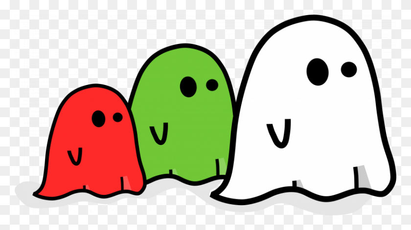 817x431 Ghost Free Halloween Vector Clipart Ghost Clipart - Pacman Ghost Clipart