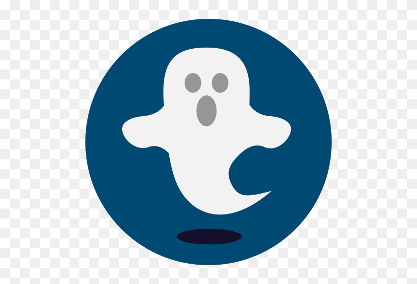 512x512 Fantasma, Icono De Halloween - Fantasma De Halloween Png