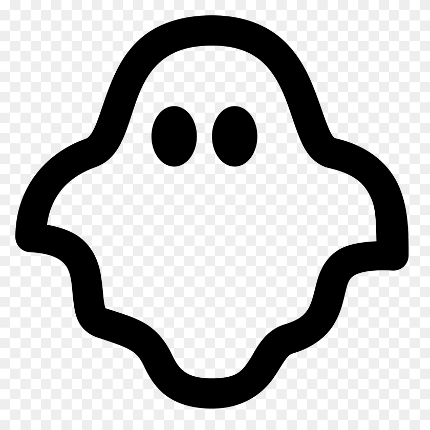 1600x1600 Ghost Icon - Cute Ghost PNG