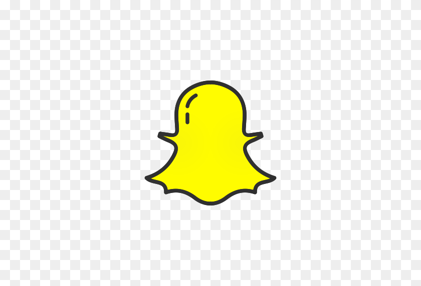 512x512 Ghost, Logo, Snapchat Logo, Snpachat Icon - Snapchat Logo PNG